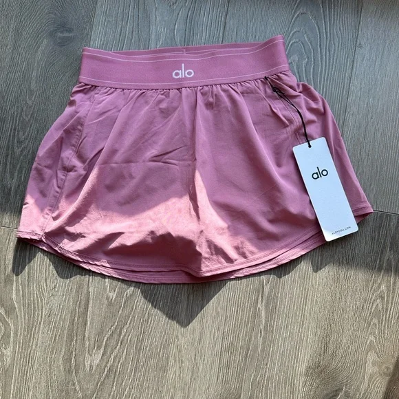 NWT Alo Pink Wild Rose Match Point Skirt - Picture 2 of 5